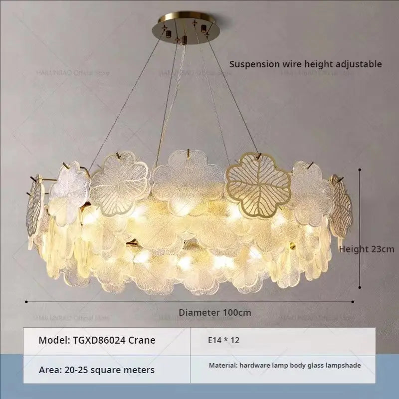 Crystal Chandelier: French Modern Light Luxury for Living Room, Dining Room, Bedroom