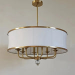Gold Rod LED Chandelier for Living Room, Nordic Style Hanging Lamp