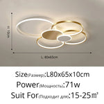 Acrylic Chandelier Light Modern Minimalist Ceiling Lamp for Living Dining Bedroom