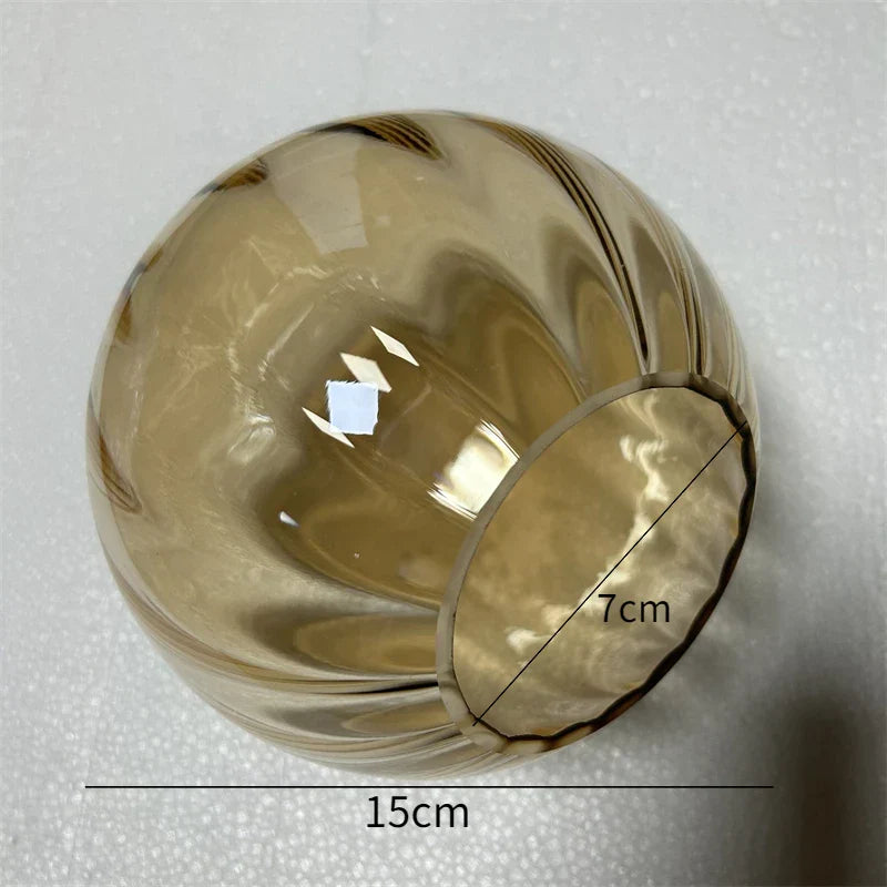 Glass Ball Pendant Lamp Stained Wall Fixture Decor Accessories