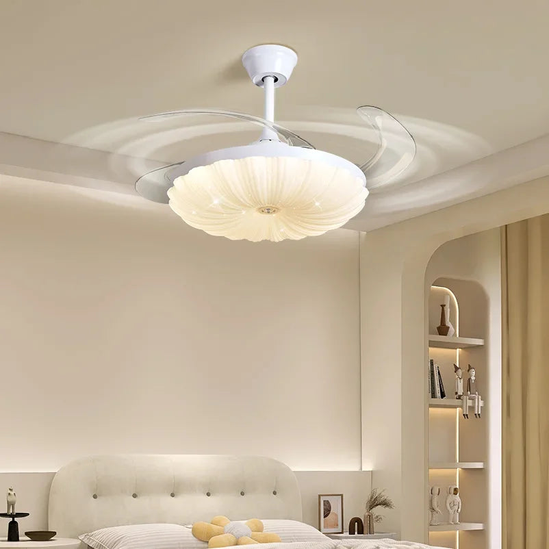 Full Spectrum LED Ceiling Fan Light Frequency Conversion, Ideal for Children's Bedroom