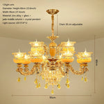 Luxury Jade Crystal Chandelier for Elegant Living Spaces