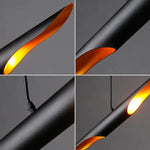 Tube Suspension Aluminum Pendant Chandelier for Living and Dining Room