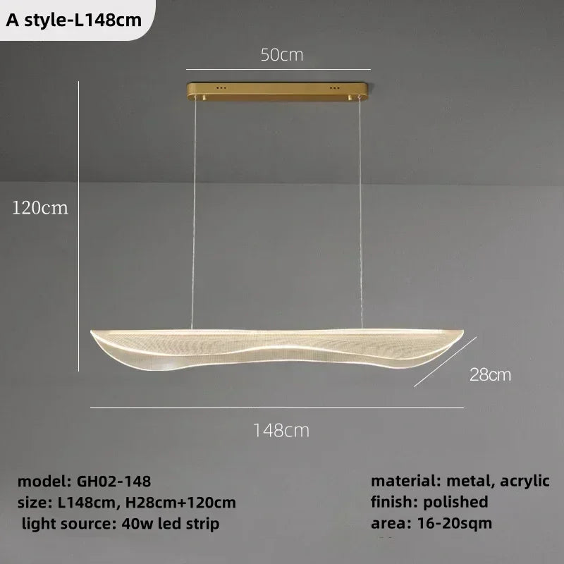 Nordic Simplicity LED Chandelier for Living Room and Kitchen décor
