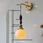 Walnut Wood LED Wall Sconce - Modern Nordic Stair Light Fixture