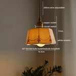 LED Copper Ceramic Pendant Lamp Modern Style Chandelier for Living Dining Bedroom