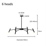 Modern Metal LED Ceiling Chandelier for Bedroom Home Decor Lighting