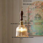 Wicker Glass LED Pendant Light - Modern Adjustable Fixture for Restaurant & Coffee Bar
