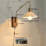 Copper Ceramic LED Wall Lamps Modern Style for Bedroom Living Room Bar