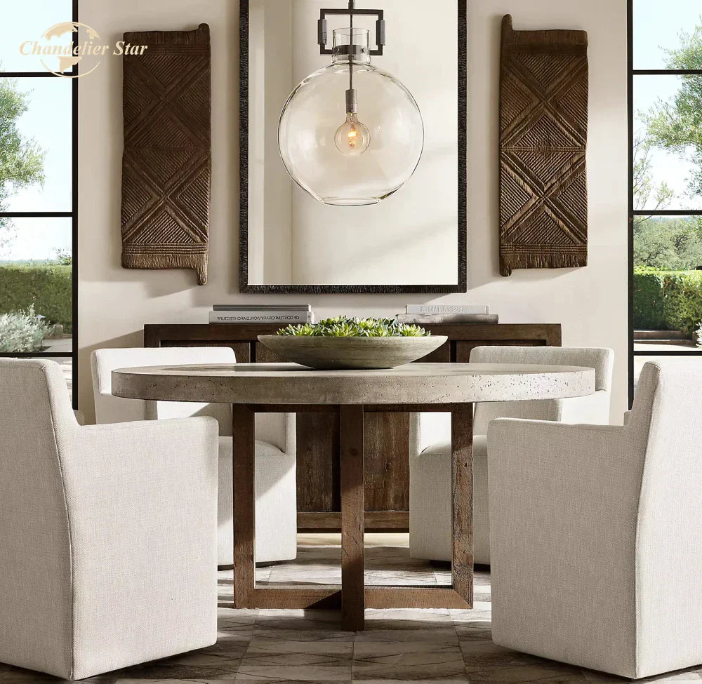Glass Pendant Chandeliers Modern LED Hanging Lights for Living Room & Dining Room