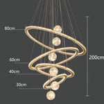 Crystal Chandelier: Luxury Stair Pendant Light for Living Room, Ceiling & Indoor Lighting