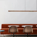Walnut Pendant Lamp 220cm Solid Wood LED Dining Room Light Luxurious Living Room Light