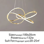 Modern Dimmable LED Chandelier Pendant Light for Home Decor