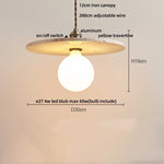 Yellow Travertine Stone Pendant Lights LED Modern Hanging Lamp - Nordic Design