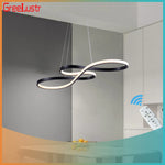 Acrylic Chandelier LED Ceiling Light Minimalist Design for Dining Room