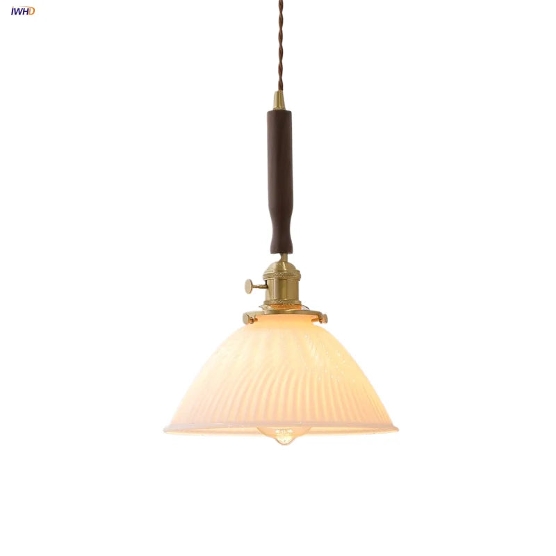 White Glass LED Pendant Lamp Study Bar Restaurant Nordic Modern Hanging Light