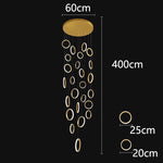 Nordic Stair Chandelier Living Room Dining Pendant Lights Ceiling Indoor Lighting