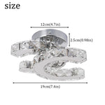 Modern Crystal Ceiling Chandelier LED Light for Living Dining Bedroom Lighting