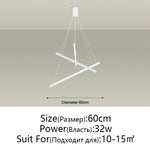 LED Chandelier: Modern Luster Lighting for Stair Hall Bedroom Room Duplex Building