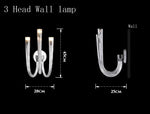 Glass Chandelier LED Hanging Light for Living Room Bedroom Dining Room - 2024 Collection.