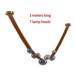 Designer Leather Loft Chandelier Pendant Light for Living Room Hotel Staircase