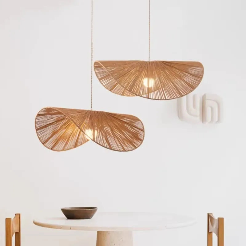 Bamboo Wabi Sabi Chandelier Pendant Lights for Home Décor