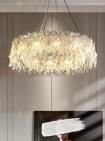 Luxury Crystal LED Round Ceiling Chandelier: Modern Bedroom & Living Room Pendant