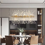 Dandelion Crystal Ceiling Lamp Chandelier for Bedroom Dining Room Kitchen Island