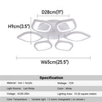 Acrylic LED Ceiling Chandelier for Modern Indoor Living Room Lighting Fixtures