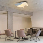 Lotus Leaf LED Ceiling Chandelier Black/White Indoor Lighting