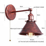 Afralia™ Pink Retro LED Wall Light Fixture - Industrial Vintage Ambient Luminaire