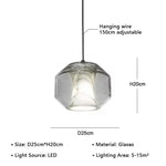 Glass Chandelier Ceiling Pendant Lamp for Living Dining Bedroom
