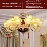 Elegant Crystal Chandelier Living Room Bedroom Lighting
