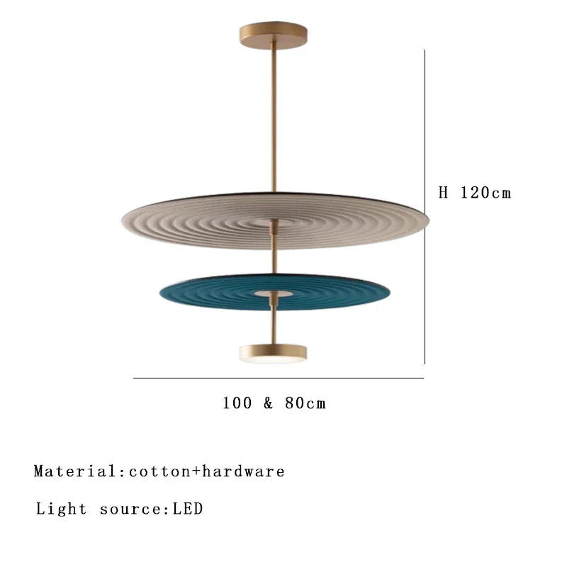 Dimmable Cotton Chandelier | Post-modern Art Decor for Living Room and Office