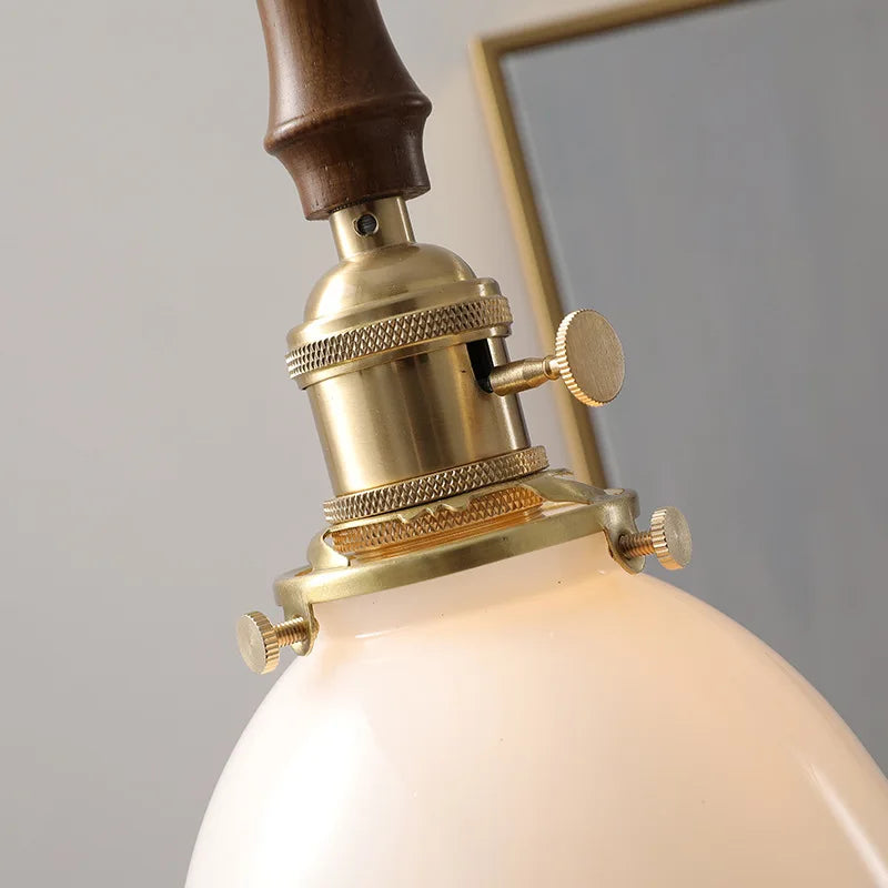 Glass Copper LED Pendant Lights for Modern Style Dining Kitchen Bedroom