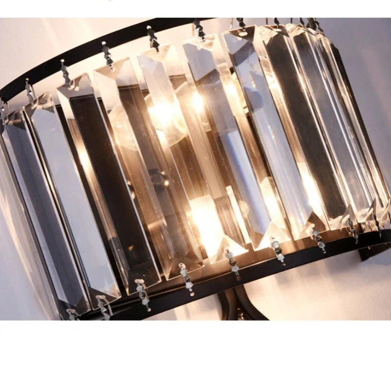 Crystal LED Wall Lamp for Living Room Bedroom Corridor Sconce