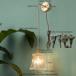 Nordic Glass LED Wall Lamps Copper Arm Wandlamp