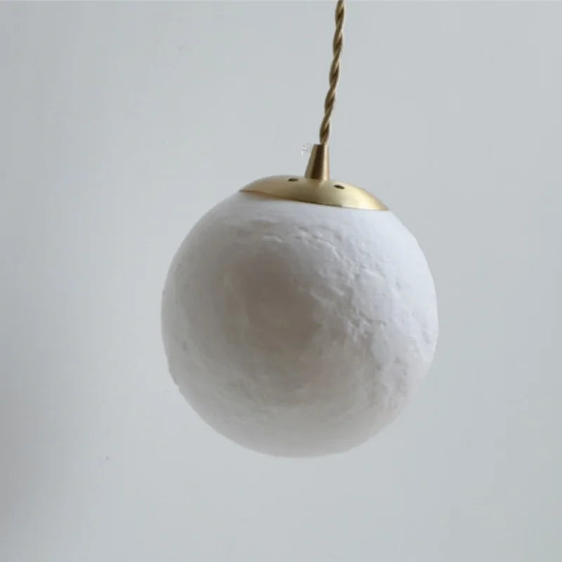 Moon ABS LED Wall Light Fixture, Adjustable Nordic Modern Bedside Lamp