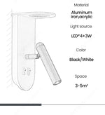 Rotatable Wall Sconce: Nordic Bedroom Bedside Lamp for Home Indoor Decor & Reading