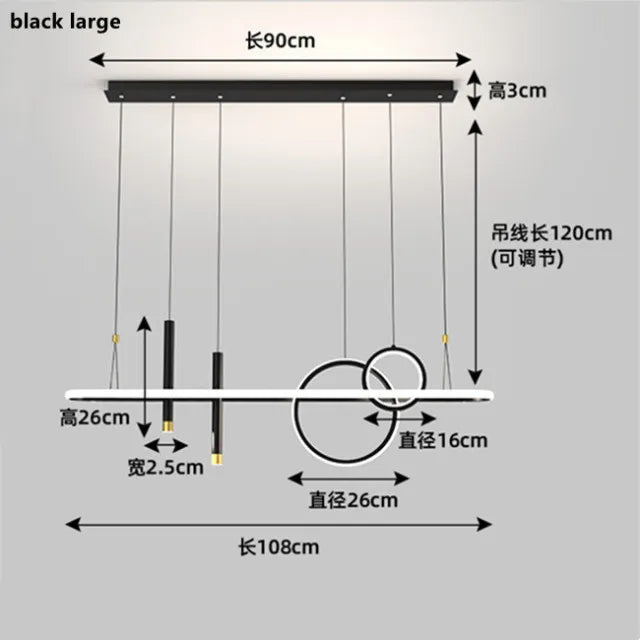 Scandinavian Style LED Pendant Lights for Home Decoration and Indoor Lighting.