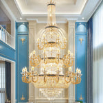 Crystal Dining Room Chandelier - Elegant Zinc Alloy Candle Lamp