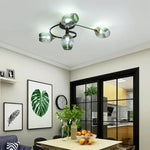 Nordic Glass Chandelier: Bedroom Dining Room Pendant Light Luminaires