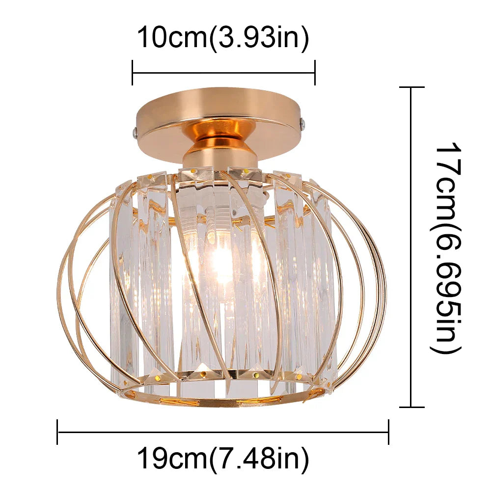 Crystal Chandelier Lantern Pendant Light Fixture for Modern Home Décor