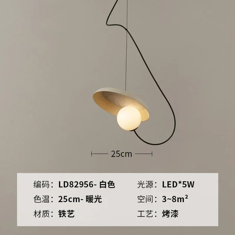Luxury Rock Metal Pendant Lamp for Home Hotel Room Decor Lighting