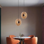 Glass Art Chandelier: Nordic Minimalist LED Pendant Light for Home, Cafe, Bar