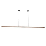 Walnut Pendant Lamp 220cm Solid Wood LED Dining Room Light Luxurious Living Room Light