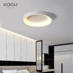 LED Ceiling Lights: White Grey Modern Design, Dimmable for Living Room Bedroom Dining