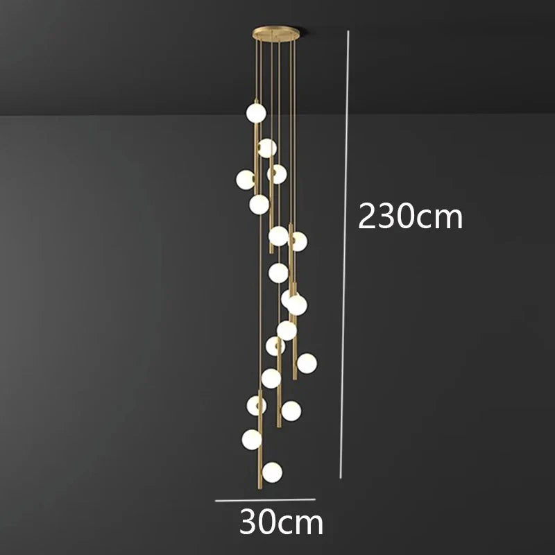 Nordic Home Decoration Stair Chandelier Living Room Dining Pendant Lights Ceiling Light Indoor Lighting
