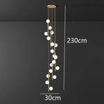 Nordic Home Decoration Stair Chandelier Living Room Dining Pendant Lights Ceiling Light Indoor Lighting