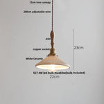Wood Ash LED Pendant Light - Adjustable Nordic Modern Hanging Lamp